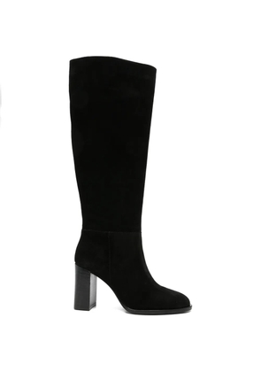 ADRIANNA FERETTI suede block-heel boots - Black