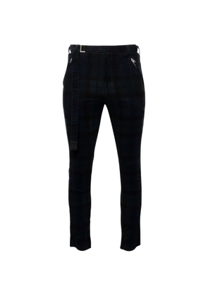 sacai check corduroy trousers - Black