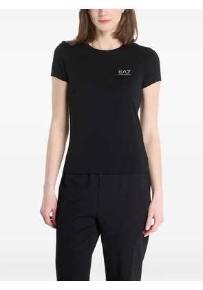 Ea7 Emporio Armani logo-print short-sleeve T-shirt - Black