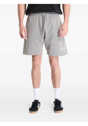 GUESS USA logo-print drawstring track shorts - Grey