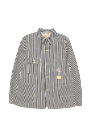 Sugar Cane Jeans striped denim jacket - Blue