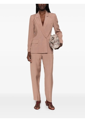 CARLA G. peak-lapel blazer - Brown