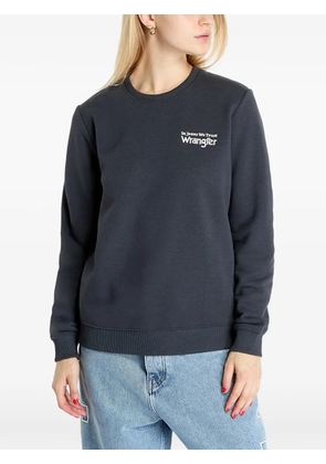 Wrangler logo-print sweater - Black