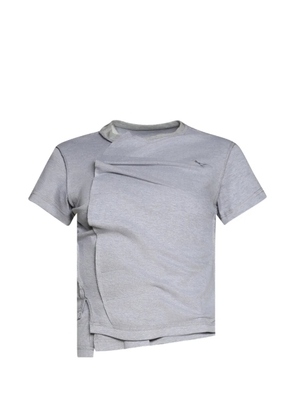 Natasha Zinko layered-effect asymmetric T-shirt - Grey