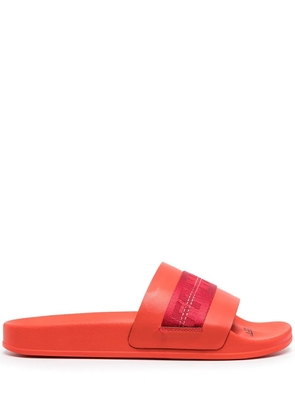 Off-White Industrial logo-tape slides - 2525 RED RED
