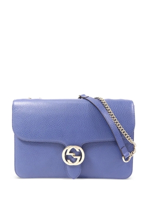 Gucci Pre-Owned Interlocking GG shoulder bag - Blue