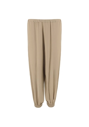 The Frankie Shop Isola tapered-ankle balloon trousers - Neutrals