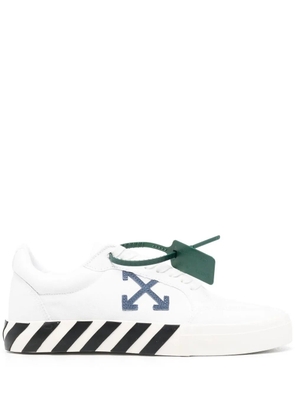 Off-White Low Vulcanized canvas sneakers - WHITE NAVY BLUE