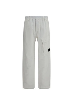 C.P. Company logo-patch cargo pants - White