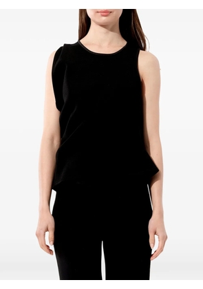 Balenciaga draped sleeveless top - Black