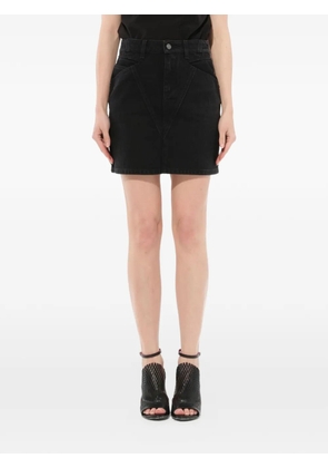 Givenchy A-line denim mini skirt - Black