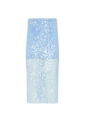 Veronica Beard Allora sequin midi skirt - Blue