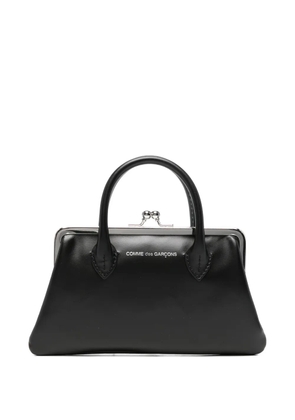 Comme Des Garçons Wallet logo-print kiss-lock wallet - Black