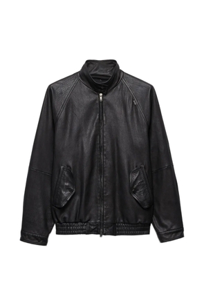 Prada nappa leather blouson jacket - Black