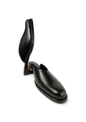 BY FAR Babylady patent-leather mules - Black
