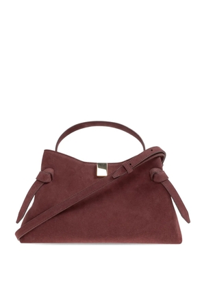 Yuzefi Gyoza knot-detail suede tote bag - Red