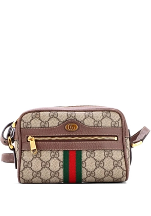 Gucci Pre-Owned Ophidia Shoulder Bag GG Coated Canvas Mini crossbody bag - Brown