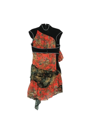 Ottolinger floral-print ruffled dress - Red