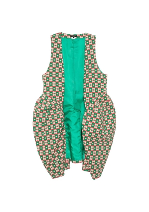 Comme des Garçons Homme Plus geometric-pattern sculptural coat - Green