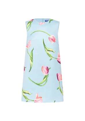 Leo Lin Yvonne tulip-print mini dress - Blue