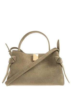 Yuzefi mini Gyoza suede tote bag - Green