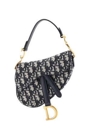 Christian Dior Pre-Owned Saddle Handbag Oblique Canvas Mini shoulder bag - Blue