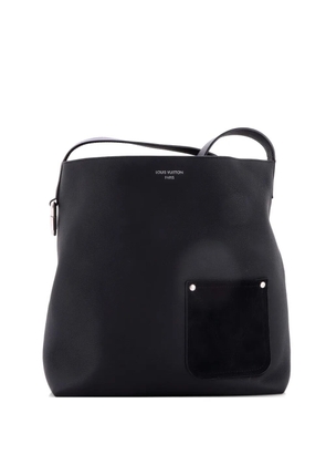 Louis Vuitton Pre-Owned Verso LV Touch Calfskin and Suede hobo bag - Black