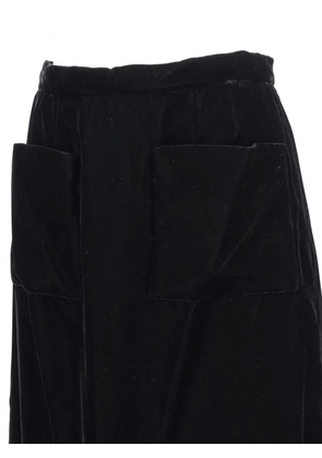 Courrèges Pre-Owned patch-pocket maxi skirt - Black