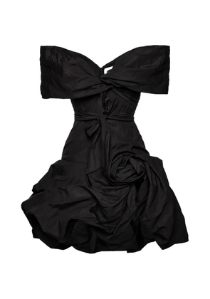 Magda Butrym draped shawl-collar midi dress - Black