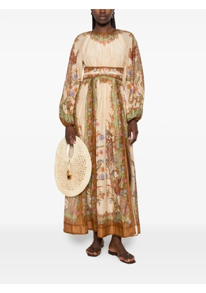 ZIMMERMANN Indra floral-print maxi dress - Neutrals