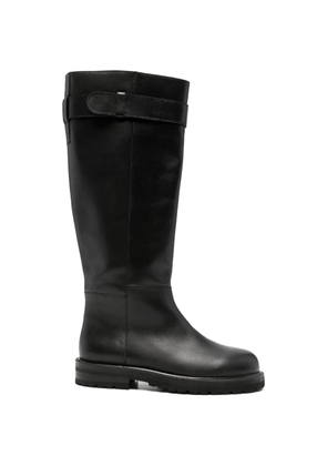 ADRIANNA FERETTI leather knee-high boots - Black