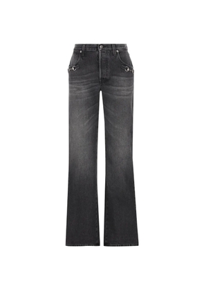 Gucci horsebit straight jeans - Black