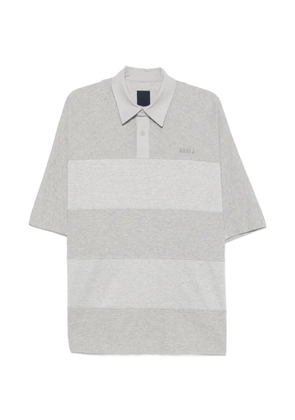 Juun.J striped polo shirt - Grey