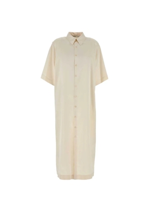 Carven satin-finish midi shirt dress - Neutrals