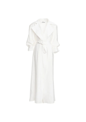 Ana Radu Lumiere belted trench coat - White