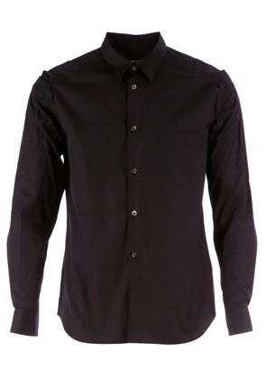 Comme des Garçons Homme Plus tartan check shoulder detail shirt - Black