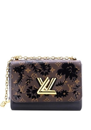 Louis Vuitton Pre-Owned Twist Handbag Limited Edition Blossom Monogram Canvas MM shoulder bag - Black