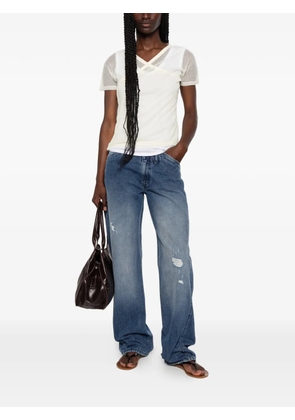 Paloma Wool Lonati distressed-detail wide-leg jeans - Blue