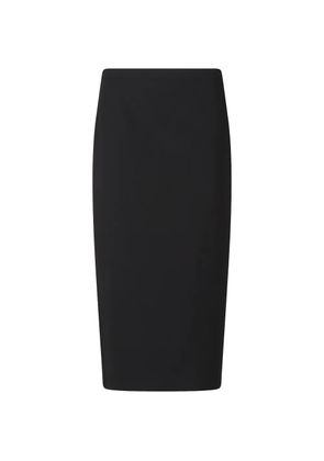 Max Mara rear-slit skirt - Black