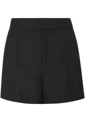 Philipp Plein logo-plaque satin shorts - Black