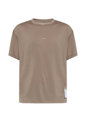 Satisfy AuraLite logo-print T-shirt - Brown