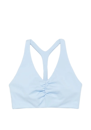 Girlfriend Collective Stevie ruched sports bra - Blue