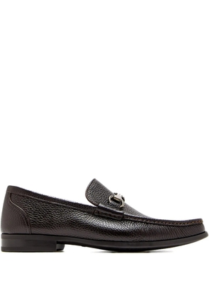 Magnanni textured hardware loafers - Brown