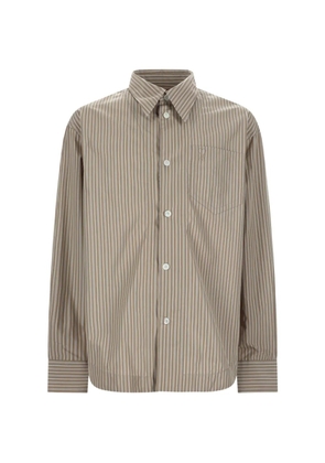 AMI Paris striped shirt - Brown
