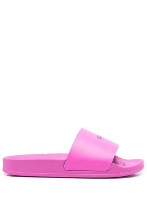 Off-White logo-pront sliders - Pink
