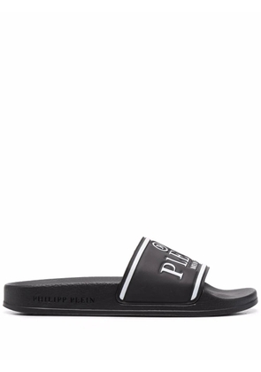 Philipp Plein logo print slides - Black