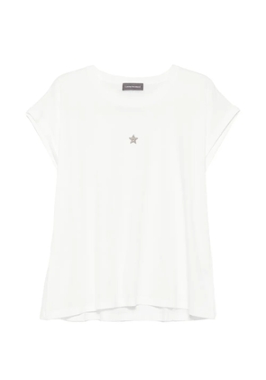 Lorena Antoniazzi Capricorn star-embellished T-shirt - White