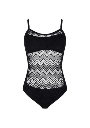 Vilebrequin chevron crochet-knit swimsuit - Black