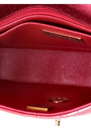 CHANEL Pre-Owned Hollywood Boulevard Flap Bag with Star Coin Purse Quilted Metallic Leather Mini shoulder bag - Pink