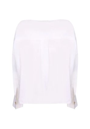 Danamé pleated metal-detail blouse - White
